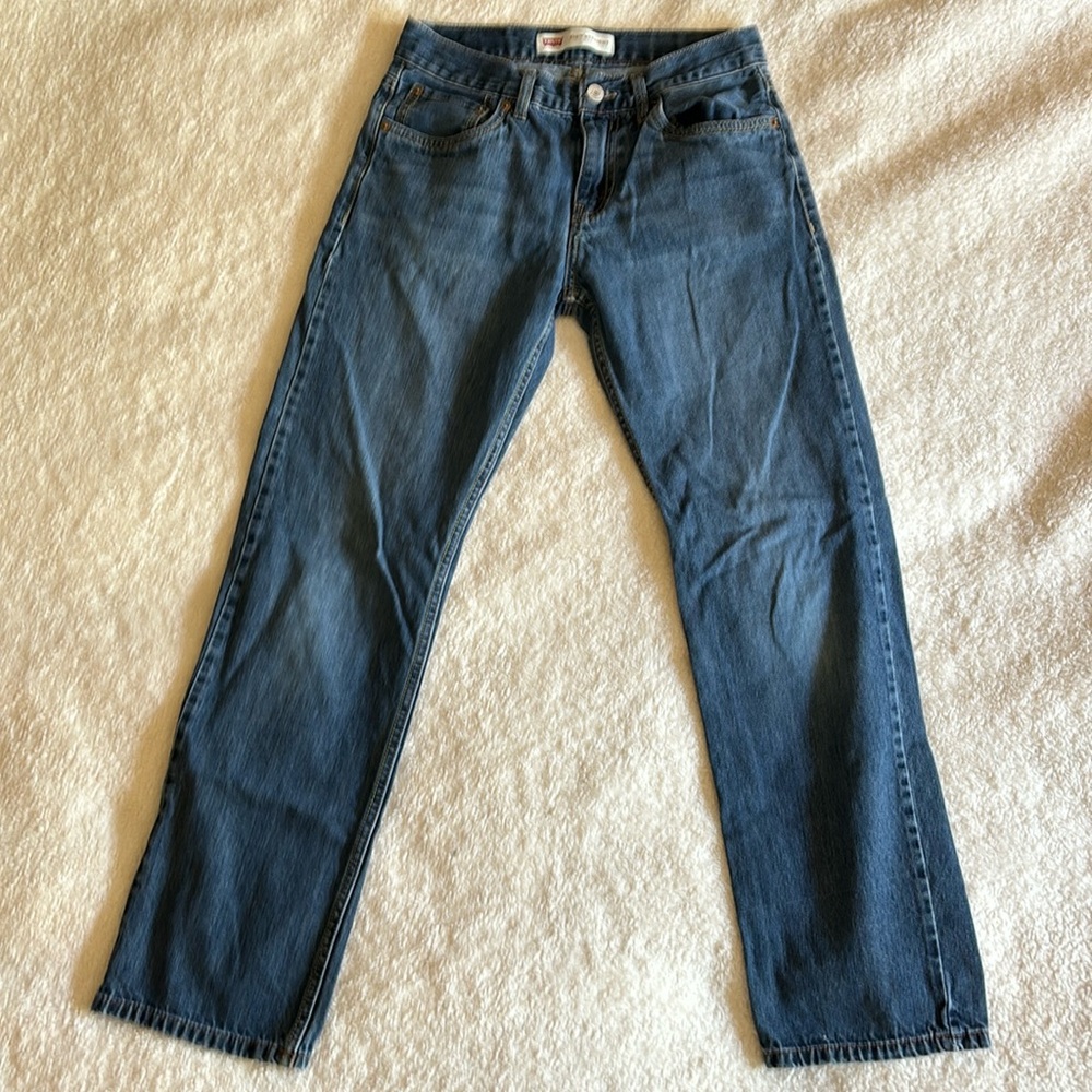 Levi’s 514 Straight Fit Medium Wash Big Boys Size 16